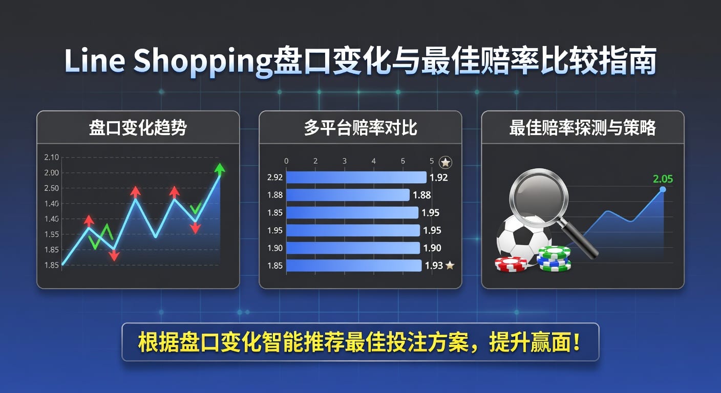 line shopping 盘口变化与最佳赔率比较：赛前选价观察
